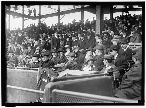 BASEBALL, PROFESSIONAL. PRESIDENT WILSON; ELEANOR WILSON; GRAYSON