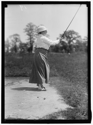 CAMERON, MRS. L.O. PLAYING GOLF