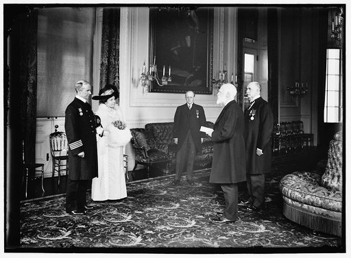 ROSTRON, ARTHUR H., CAPT. OF CUNARD LINER, 'CARPATHIA;' BRYCE, JAMES, AMBASSADOR FROM GREAT BRITAIN. TITANIC MEDAL TO ROSTRON