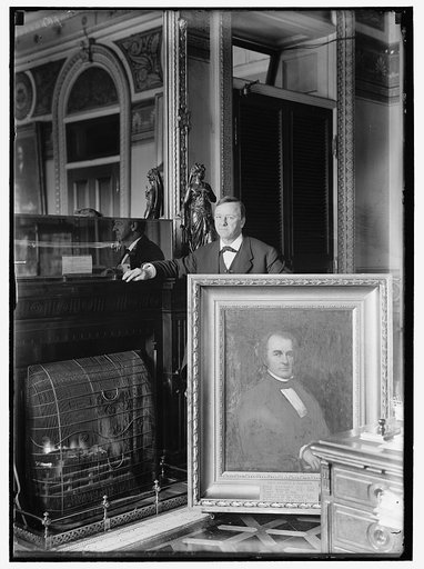 DANIELS, JOSEPHUS. SECRETARY OF THE NAVY, 1913-1921. WITH PAINTING OF SECRETARY OF THE NAVY GEORGE E. BADGER