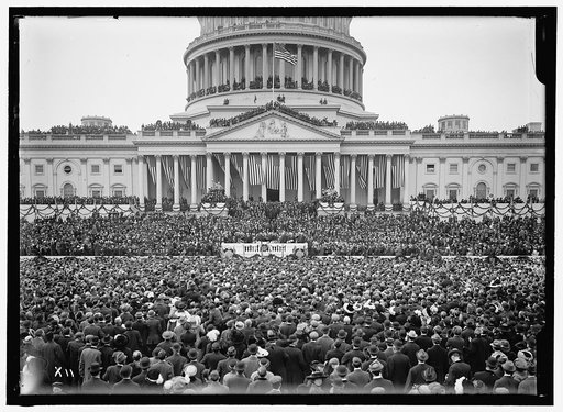 INAUGURAL CEREMONY. ENTIRE EAST FRONT OF CAPITOL