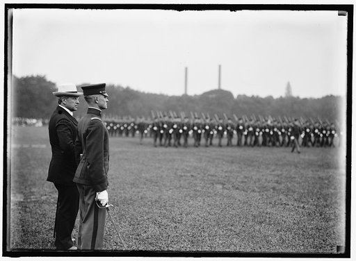 DISTRICT OF COLUMBIA PUBLIC SCHOOLS. SECRETARY GARRISON REVIEWING HIGH SCHOOL CADETS