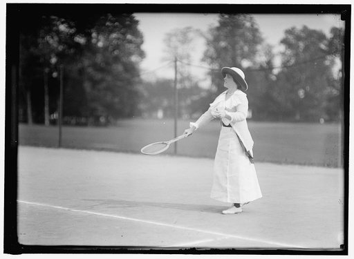 MOREHEAD, MRS. J. UPSHUR. PLAYING IN TENNIS TOURNAMENT