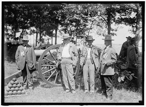 GETTYSBURG REUNION: G.A.R. & U.C.V. VETERANS OF THE G.A.R. AND OF THE CONFEDERACY, AT THE ENCAMPMENT