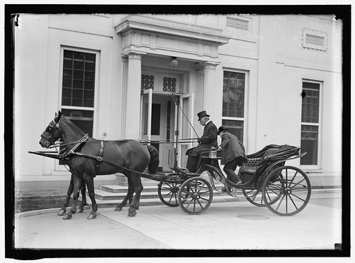 GARRISON, LINDLEY M. SECRETARY OF WAR, 1913-1916. GETTING OUT OF CARRIAGE