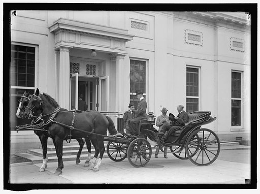 BURLESON, ALBERT SIDNEY. REP. FROM TEXAS, 1899-1913; POSTMASTER GENERAL, 1913-1921. IN CARRIAGE