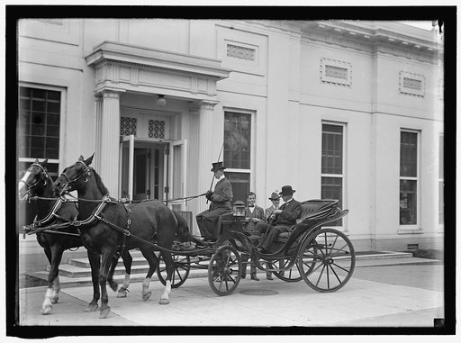 BURLESON, ALBERT SIDNEY. REP. FROM TEXAS, 1899-1913; POSTMASTER GENERAL, 1913-1921. IN CARRIAGE