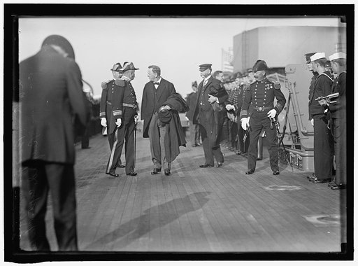 TARGET PRACTICE. DANIELS, JOSEPHUS; BADGER, CHARLES JOHNSTON, REAR ADMIRAL, U.S.N.; CHAPIN, FRED L., CAPTAIN, U.S.N.; REDFIELD, WILLIAM COX, REP. FROM NEW YORK, 1911-1913; SEC. OF COMMERCE, 1913-1919