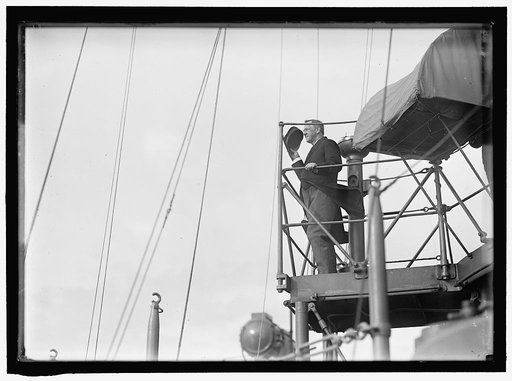 DANIELS, JOSEPHUS. SECRETARY OF THE NAVY, 1913-1921. TARGET PRACTICE