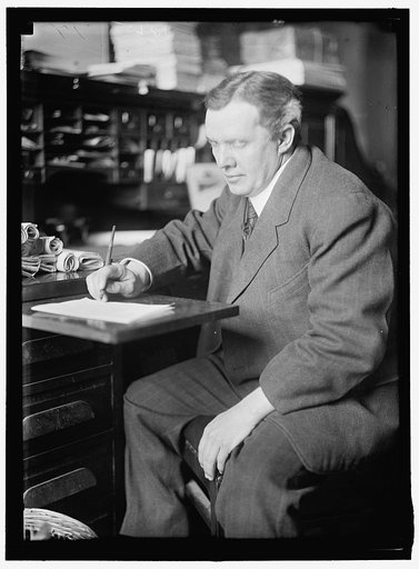 LEWIS, DAVID JOHN. REP. FROM MARYLAND, 1911-1917; U.S. TARIFF COMMN, 1919-1925. AT DESK