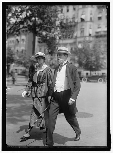 HUGHES, CHARLES EVANS. GOVERNOR OF NEW YORK, 1907-1910; ASSOCIATE JUSTICE OF SUPREME COURT, 1910-1916; CHIEF JUSTICE, 1930-. WITH DAUGHTER, KATHERINE