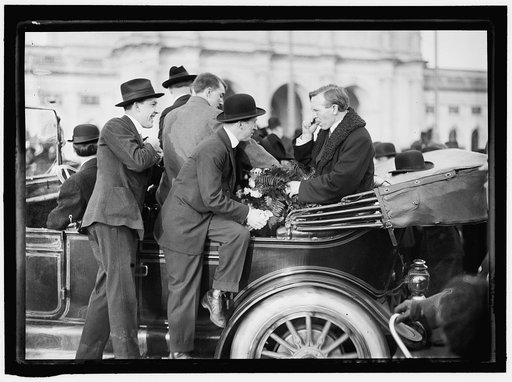 McDEVITT, 'BUTCH'. 'CONGRESSMAN FOR A DAY' FROM PENNSYLVANIA. IN AUTO