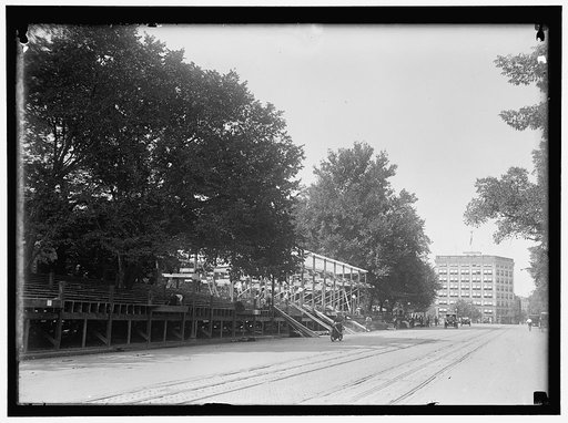 INAUGURAL STANDS. COURT OF HONOR BEFORE WHITE HOUSE