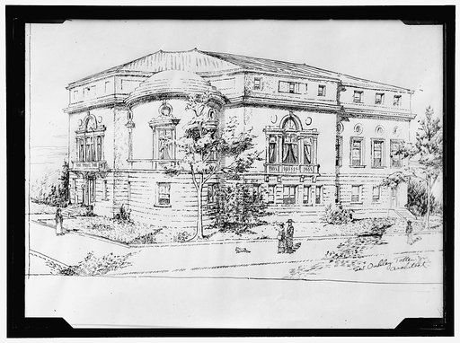 CONGRESSIONAL CLUB, WOMEN'S. 16TH AND U STREET, WASHINGTON, D.C. ARCHITECT'S DRAWING