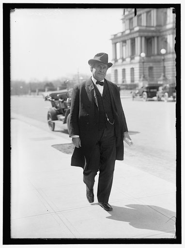 BRYAN, WILLIAM JENNINGS. REP. FROM NEBRASKA, 1891-1895; SECRETARY OF STATE, 1913-1915