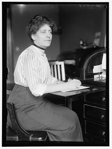 SHELDON, MISS CAROLYN B. AT DESK