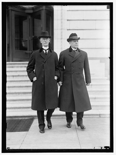 OWEN, ROBERT LATHAM. SENATOR FROM OKLAHOMA, 1907-1925. RIGHT, WITH SENATOR THOMAS OF COLORADO