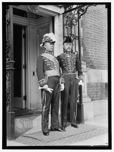 SHAH, KAI FU. E.E. AND M.P. FROM CHINA. CRED. PRESENTED APRIL 14, 1914. LEFT, WITH YUAN, 1ST SEC. OF LEG