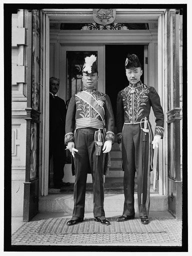 SHAH, KAI FU. E.E. AND M.P. FROM CHINA. CRED. PRESENTED APRIL 14, 1914. LEFT, WITH YUAN, 1ST SEC. OF LEG