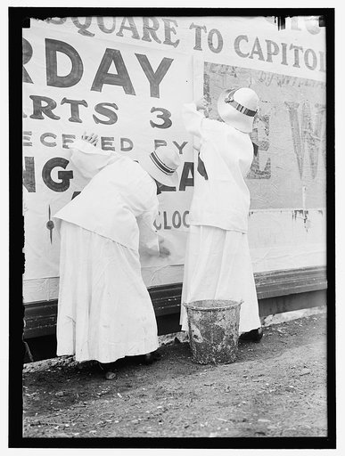WOMAN SUFFRAGE. POSTERS FOR PARADE