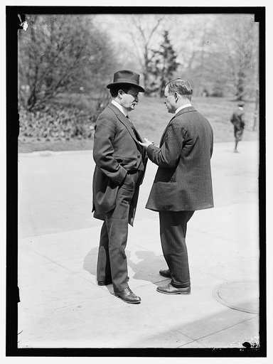 BURNS, WILLIAM J. DETECTIVE. LEFT, WITH JACK WHEELER