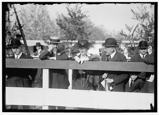 HORSE SHOWS. PRESTON GIBSON, LEFT, AND MRS. M. TOWNSEND