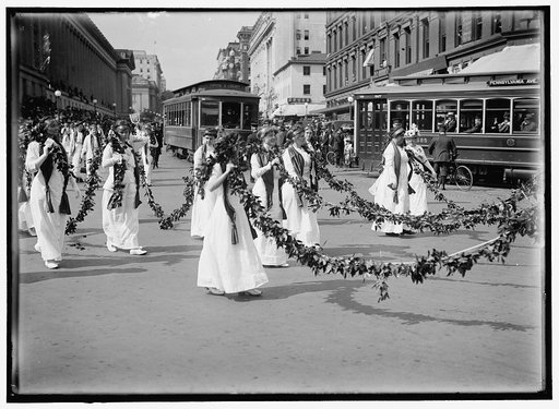 WOMAN SUFFRAGE PARADE, MAY, 1914