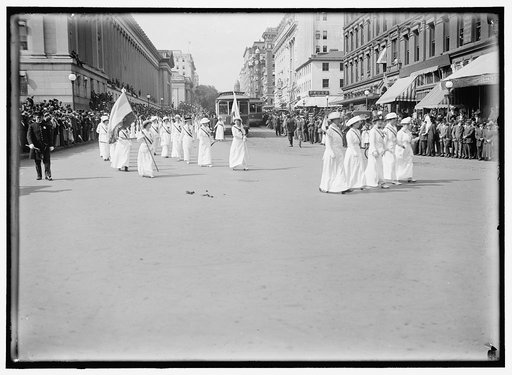 WOMAN SUFFRAGE PARADE, MAY 1914