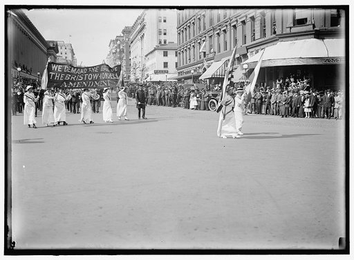 WOMAN SUFFRAGE PARADE, MAY 1914