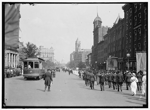 WOMAN SUFFRAGE PARADE, MAY 1914