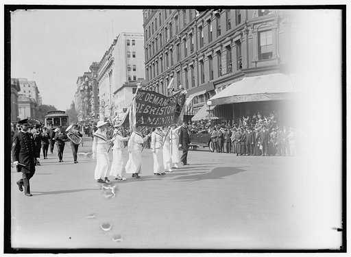 WOMAN SUFFRAGE PARADE, MAY 1914