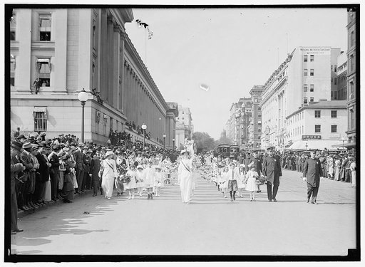 WOMAN SUFFRAGE PARADE, MAY 1914