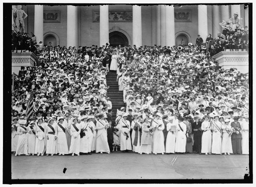 CAPITOL, U.S. VISITORS, ETC. WOMAN SUFFRAGE