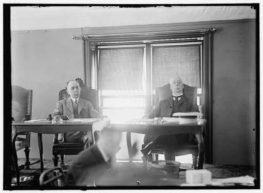 MELLEN, CHARLES SANGER. RAILROAD PRESIDENT. RIGHT, WITH C.C. McCHORD