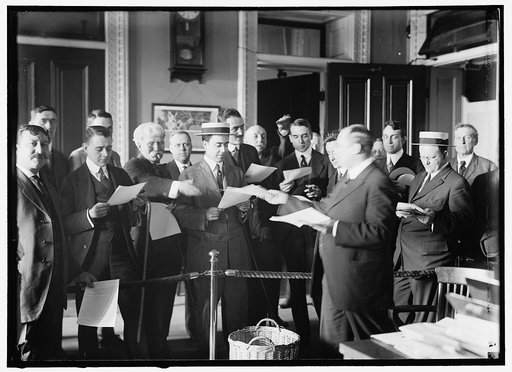 PRESS CORRESPONDENTS. WITH HOWARD BANKS OF NAVY DEPT.