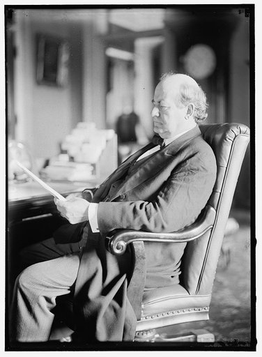 BRYAN, WILLIAM JENNINGS. REP. FROM NEBRASKA, 1891-1895; SECRETARY OF STATE, 1913-1915. AT DESK