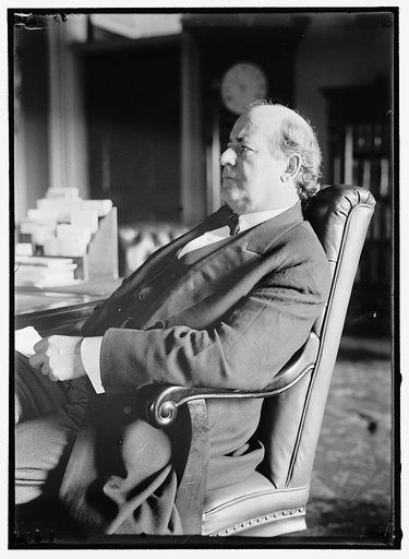 BRYAN, WILLIAM JENNINGS. REP. FROM NEBRASKA, 1891-1895; SECRETARY OF STATE, 1913-1915. AT DESK