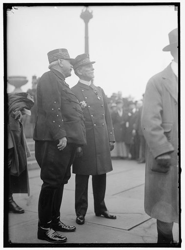 FRENCH COMMISSION TO U.S. JOFFRE & CHOCHEFRAT AT NAVY YARD