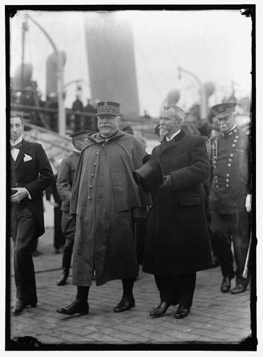 ALLIED COMMISSION TO U.S. JUSSERAND, JULES J., AMBASSADOR FROM FRANCE. WITH JOFFRE, MARECHAL OF FRANCE, 1916. FRENCH COMMN.