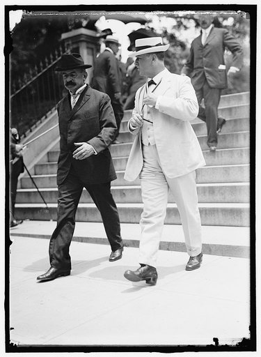 FLETCHER, FRANK FRIDAY. ADMIRAL OF UNITED STATES NAVY. WITH SECRETARY DANIELS