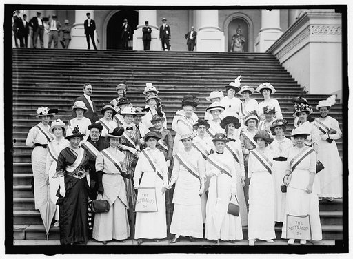 WOMAN SUFFRAGE. SUFFRAGETTES AT CAPITOL