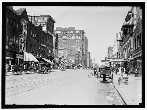 STREET SCENE. F STREET [i.e. 9th Street], N.W.