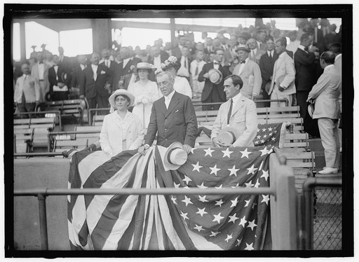 BASEBALL, PROFESSIONAL. PRESIDENT WILSON AND DR. GRAYSON