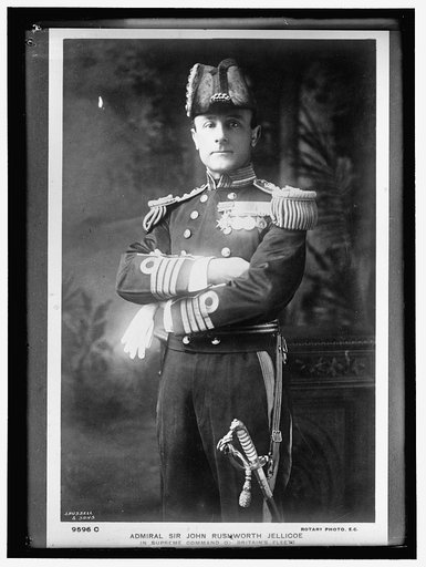 JELLICOE, SIR JOHN RUSHWORTH. ADMIRAL, BRITISH NAVY