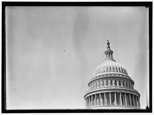 BEACHEY, LINCOLN. ACROBATIC AND STUNT FLYER. OVER CAPITOL IN SPECIALLY BUILT CURTISS PLANE