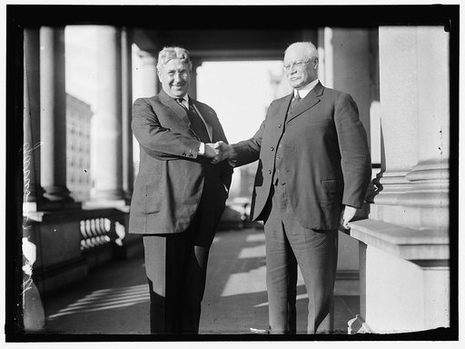 GARRISON, LINDLEY M. SECRETARY OF WAR, 1913-1916. LEFT, WITH GEN. H.L. SCOTT