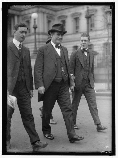 BRYAN, WILLIAM JENNINGS. REP. FROM NEBRASKA, 1891-1895; SECRETARY OF STATE, 1913-1915. SNAP