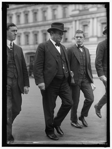 BRYAN, WILLIAM JENNINGS. REP. FROM NEBRASKA, 1891-1895; SECRETARY OF STATE, 1913-1915. SNAP