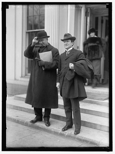 HARRIS, THEODORE, OF NEW YORK. LEFT, LEAVING WHITE HOUSE WITH SEN. SHEPPARD