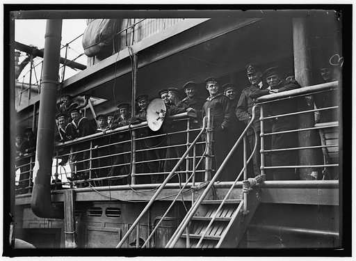 UNITED STATES NAVY. EITEL FRIEDRICH, GERMAN SHIP TAKEN OVER BY U.S.; THE SHIP